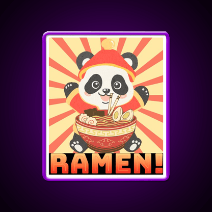 Ramen Panda Led Neon Sign Chinese Food Rgb Color - Shineneon