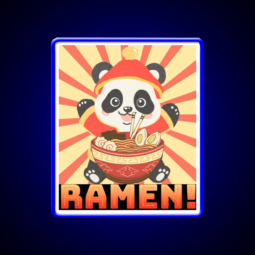 Ramen Panda Led Neon Sign Chinese Food Rgb Color - Shineneon