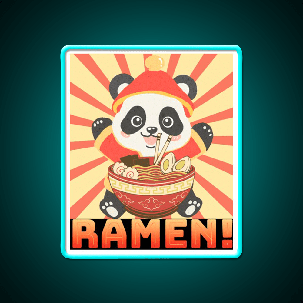 Ramen Panda Led Neon Sign Chinese Food Rgb Color - Shineneon