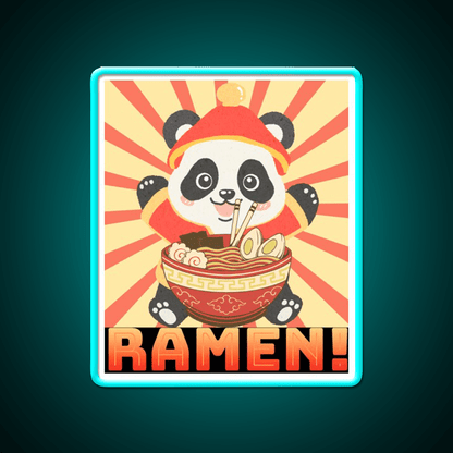 Ramen Panda Led Neon Sign Chinese Food Rgb Color - Shineneon