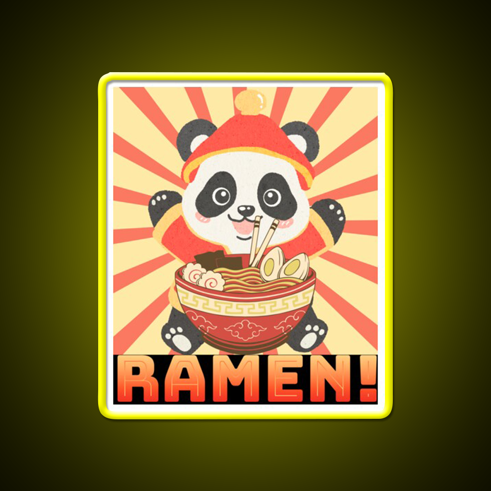 Ramen Panda Led Neon Sign Chinese Food Rgb Color - LED neon sign view 7