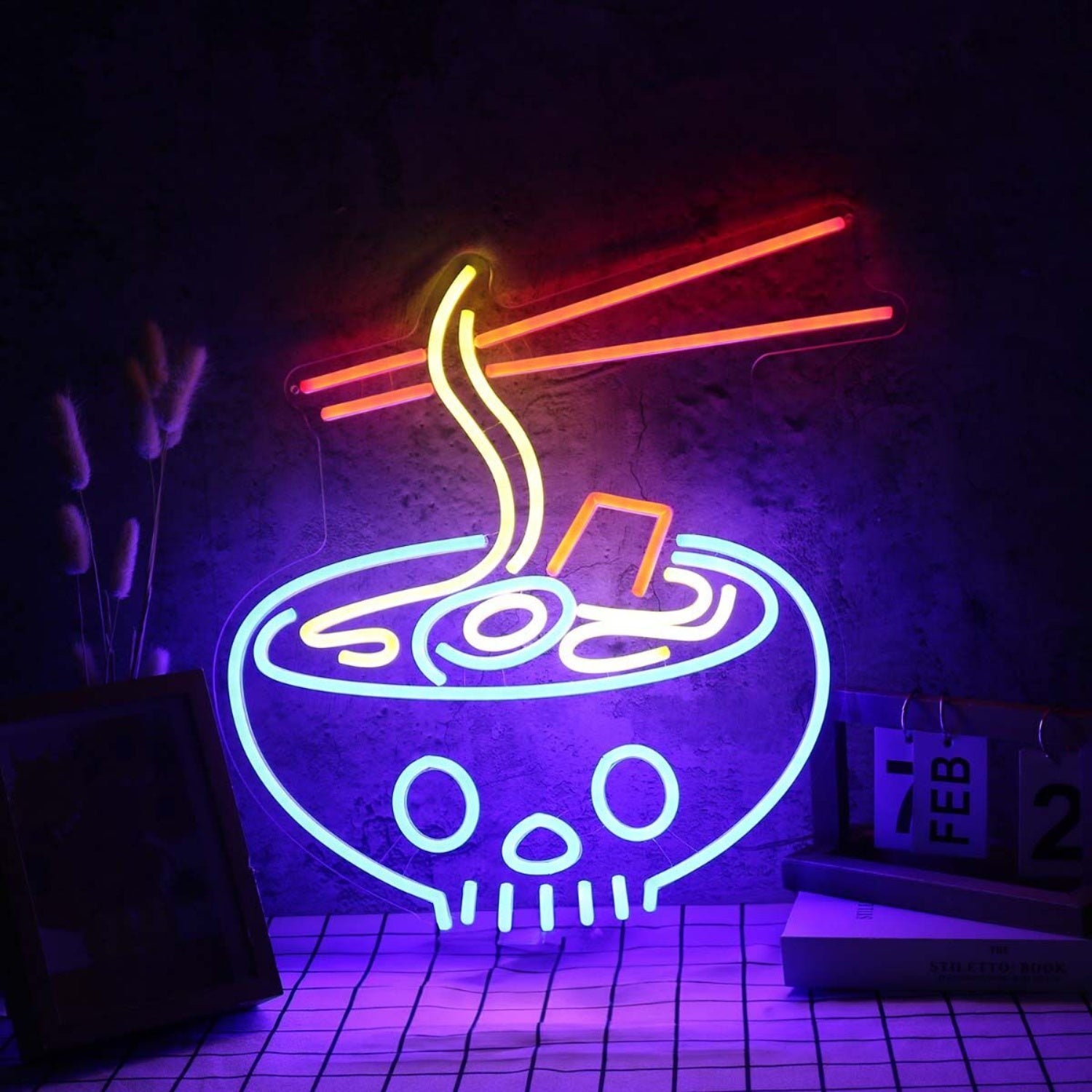 Ramen Served In Skull Bowl Neon Sign | Shineneon