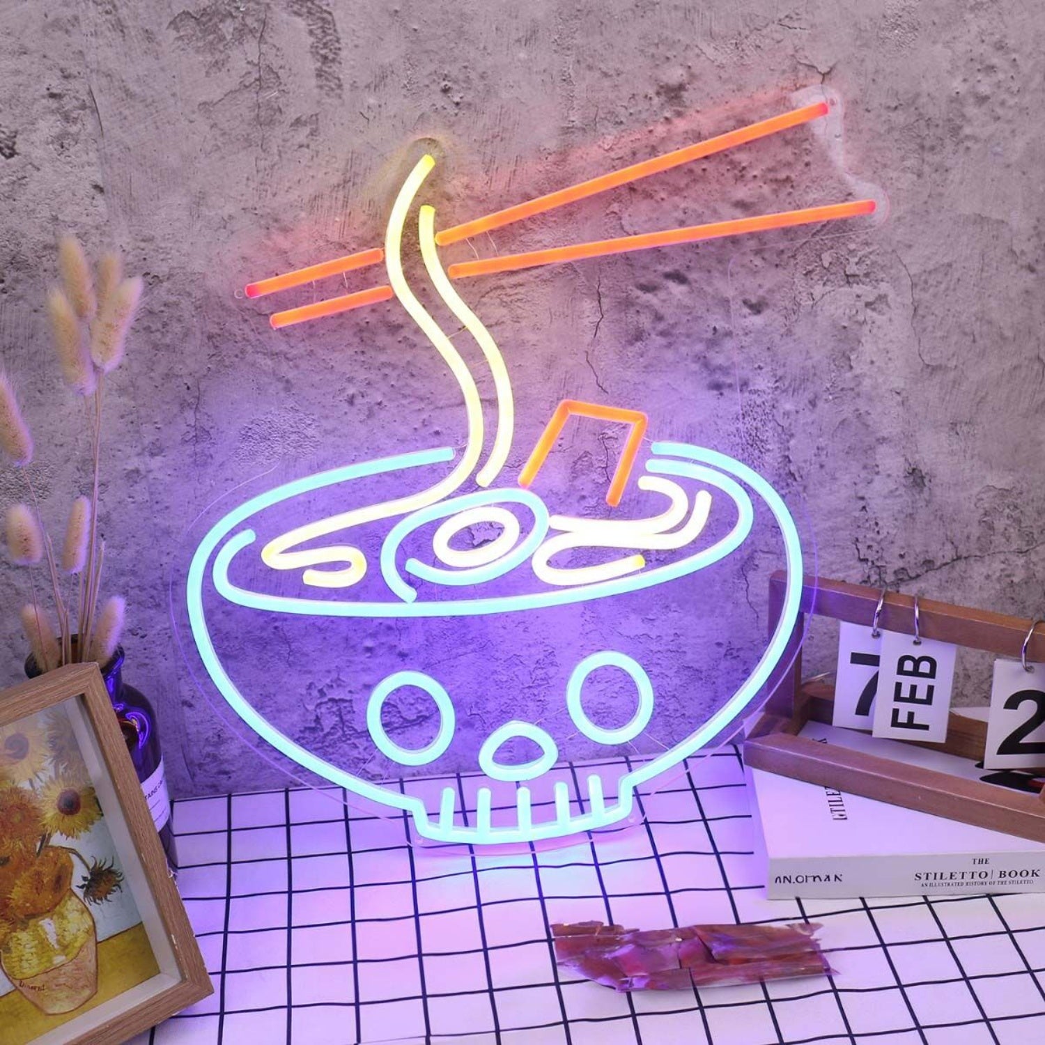 Ramen Served In Skull Bowl Neon Sign | Shineneon