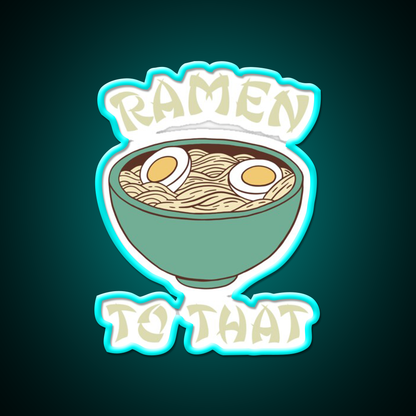 Ramen To That Led Neon Sign Chinese Food Rgb Color - Size and dimension reference