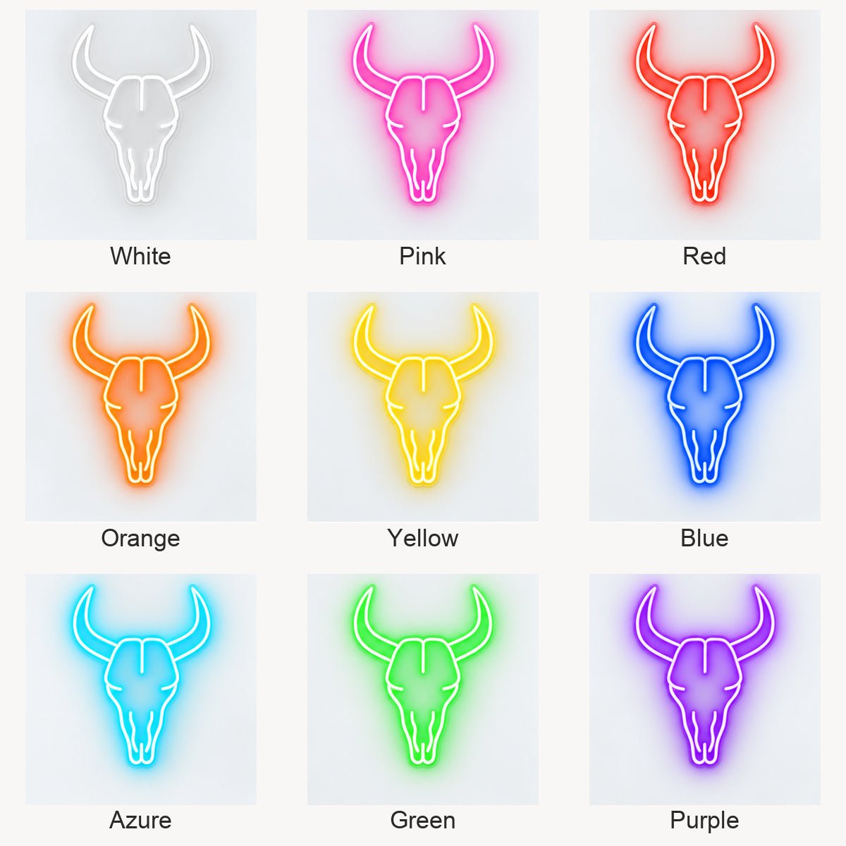 Ranch Bull Skull Vintage LED Neon Sign Garage Neon Sign - Shineneon