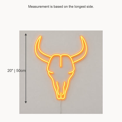 Ranch Bull Skull Vintage LED Neon Sign Garage Neon Sign - Shineneon