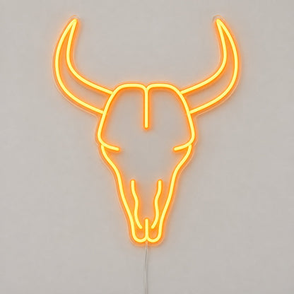 Ranch Bull Skull Vintage LED Neon Sign Garage Neon Sign - Shineneon