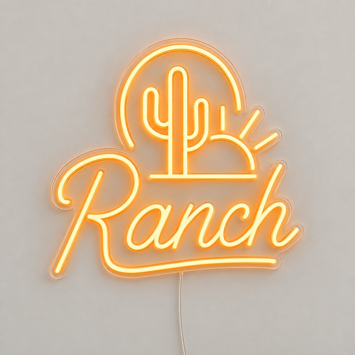 Ranch Cactus Sunset Vintage LED Neon Sign Garage Neon Sign - Shineneon