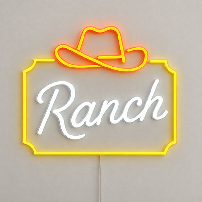 Ranch Cowboy Hat Frame Vintage LED Neon Sign Garage Neon Sign - Shineneon