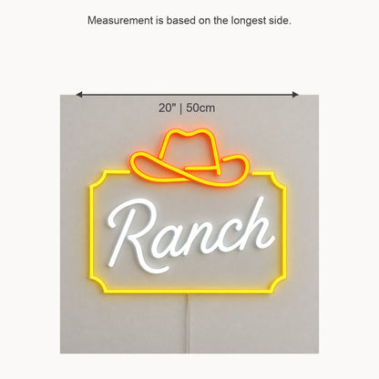 Ranch Cowboy Hat Frame Vintage LED Neon Sign Garage Neon Sign - Shineneon