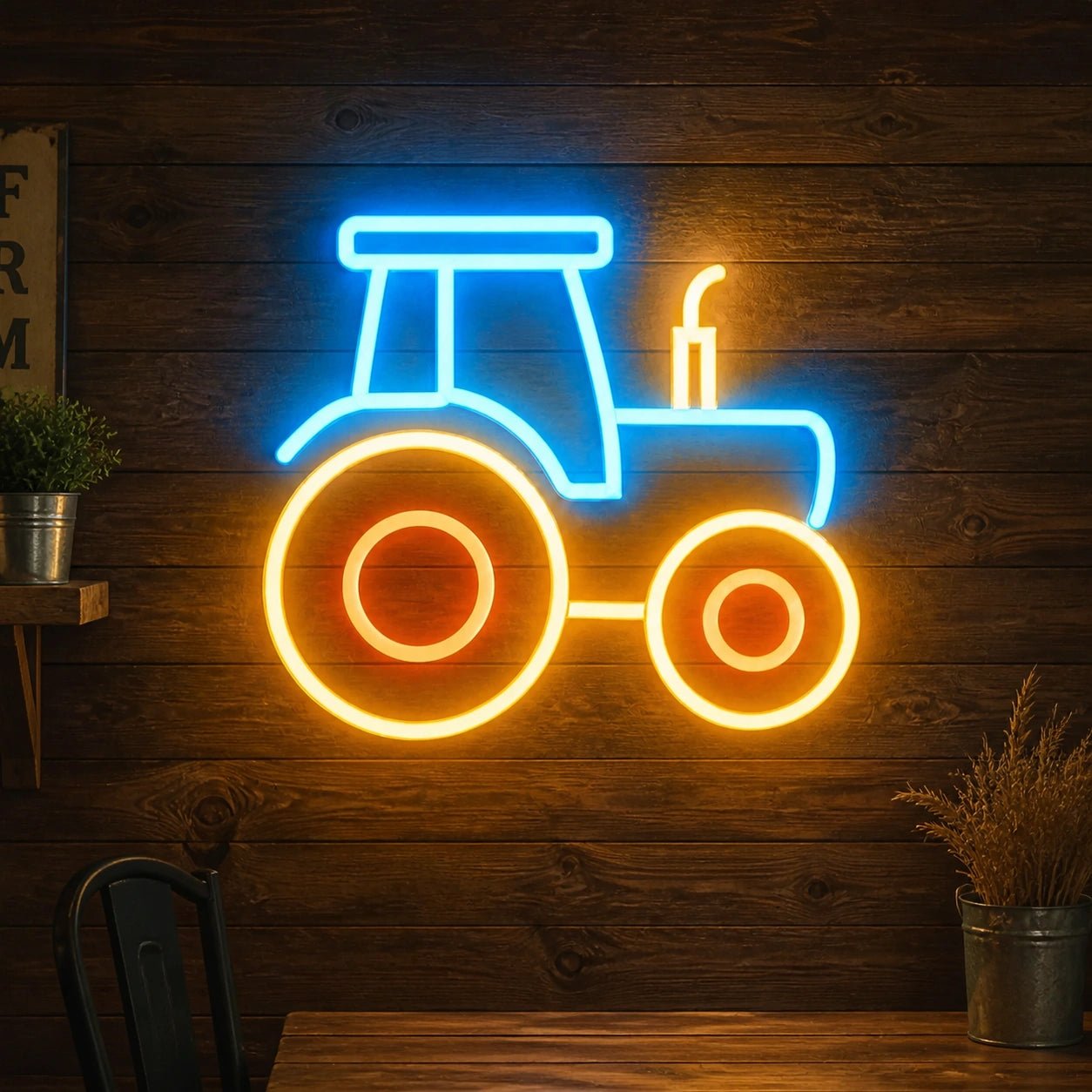 Ranch Tractor Vintage LED Neon Sign - Shineneon