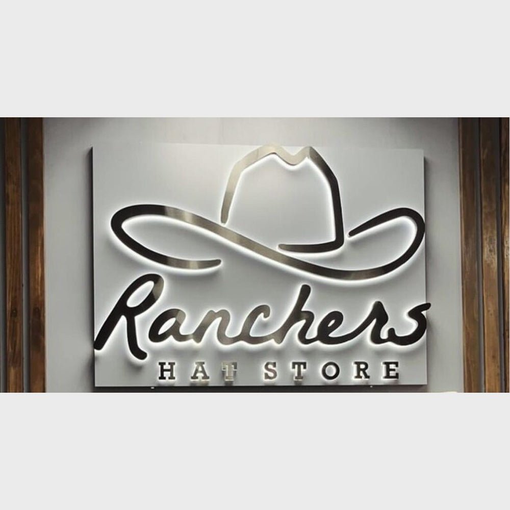 Ranchers Hat Store 3D Backlit Channel Letters Led Light Sign - Shineneon