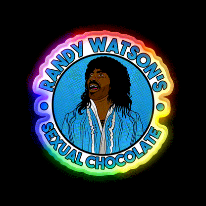 Randy Watson Barber Shop Haircut Led Neon Sign - LED neon sign close-up detail