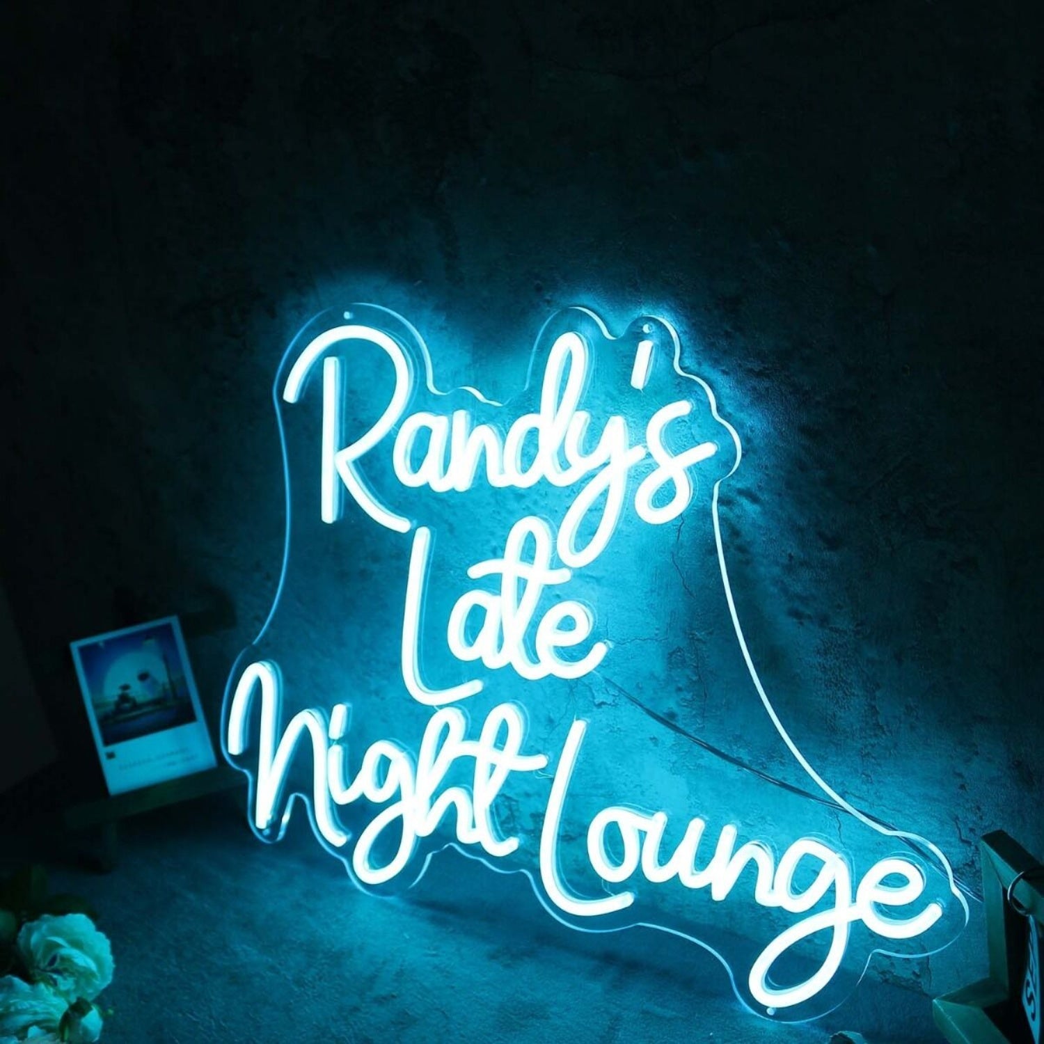 Randys Late Night Lounge Blue Led Neon Sign - Shineneon