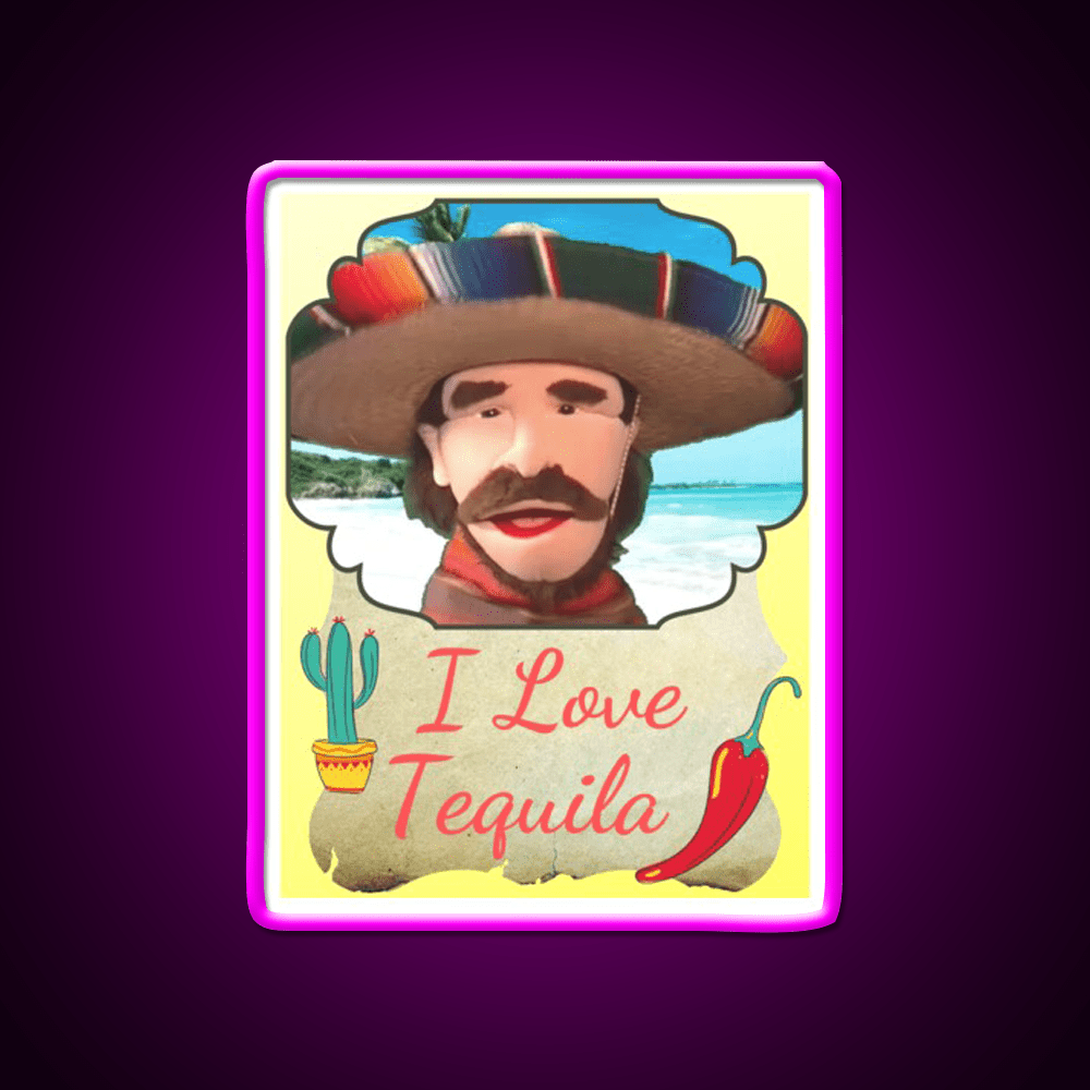 Rango I Love Tequila By Portland Puppets Party Drink Tequila Led Neon Sign Rgb Color - Shineneon