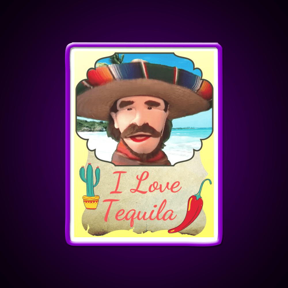 Rango I Love Tequila By Portland Puppets Party Drink Tequila Led Neon Sign Rgb Color - Shineneon