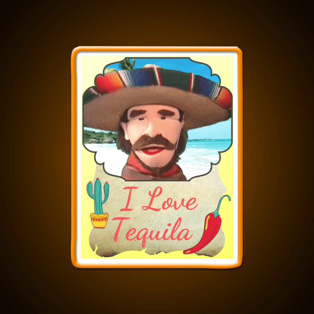 Rango I Love Tequila By Portland Puppets Party Drink Tequila Led Neon Sign Rgb Color - Shineneon
