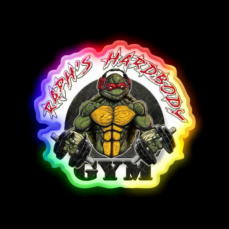 Raphs Gym Fitness Led Neon Sign Rgb Color