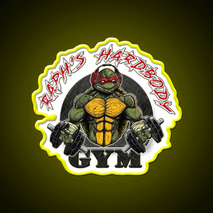 Raphs Gym Fitness Led Neon Sign Rgb Color