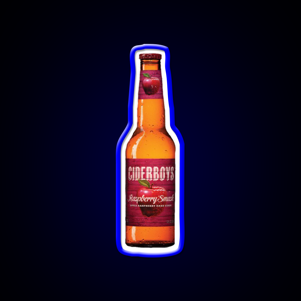 Raspberry Smash Hard Cider Cocktail Bar Decor Led Neon Sign Rgb Color - LED neon sign view 5
