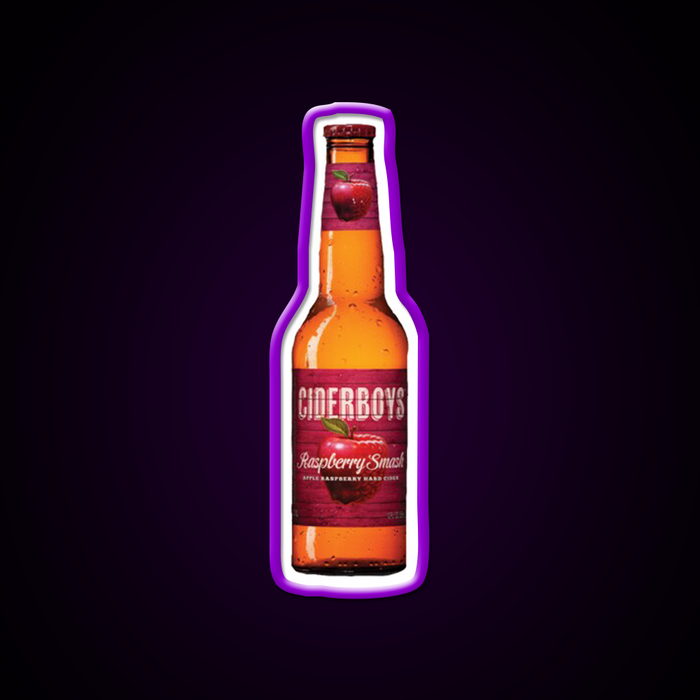 Raspberry Smash Hard Cider Cocktail Bar Decor Led Neon Sign Rgb Color - LED neon sign view 9
