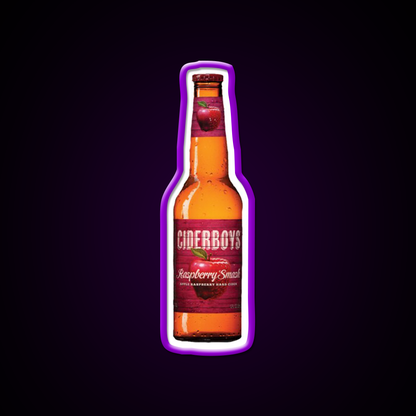 Raspberry Smash Hard Cider Cocktail Bar Decor Led Neon Sign Rgb Color - LED neon sign view 9
