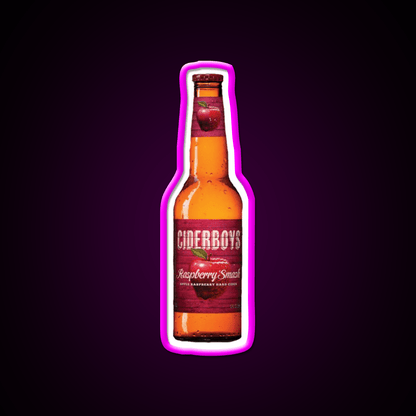 Raspberry Smash Hard Cider Cocktail Bar Decor Led Neon Sign Rgb Color - Shineneon
