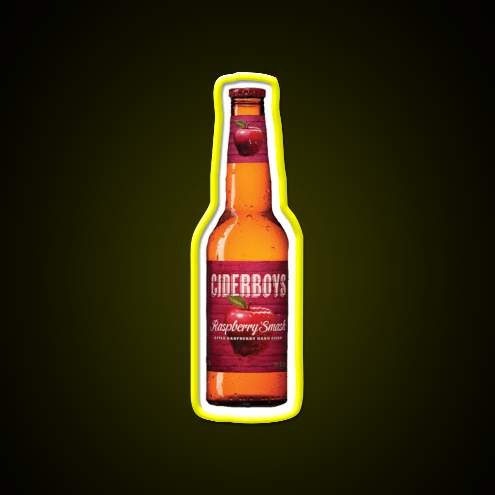 Raspberry Smash Hard Cider Cocktail Bar Decor Led Neon Sign Rgb Color - Shineneon