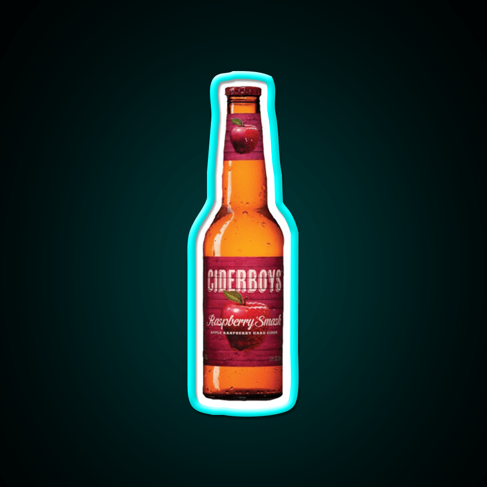 Raspberry Smash Hard Cider Cocktail Bar Decor Led Neon Sign Rgb Color - Shineneon