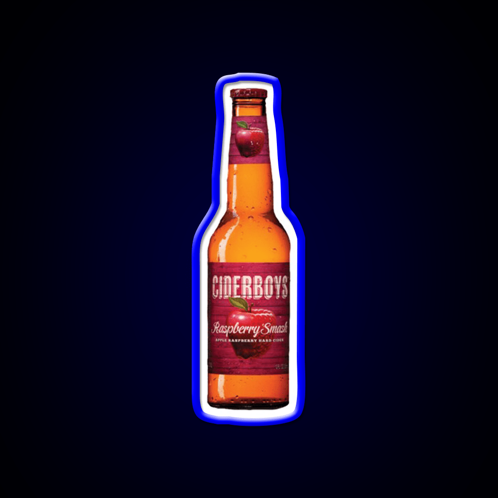 Raspberry Smash Hard Cider Cocktail Bar Decor Led Neon Sign Rgb Color - Shineneon