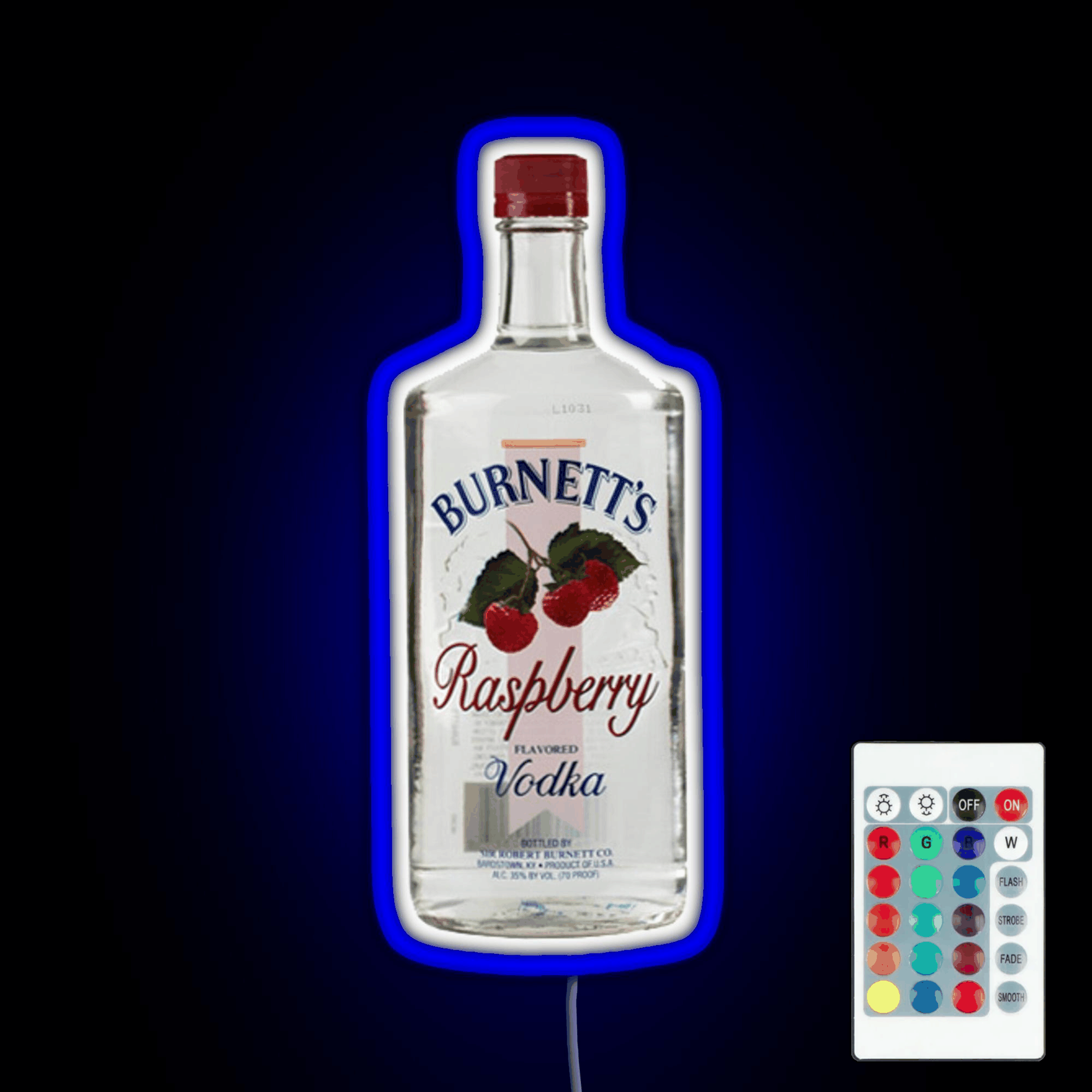 Raspberry Vodka Rgb Led Neon Sign Pop Wall Art