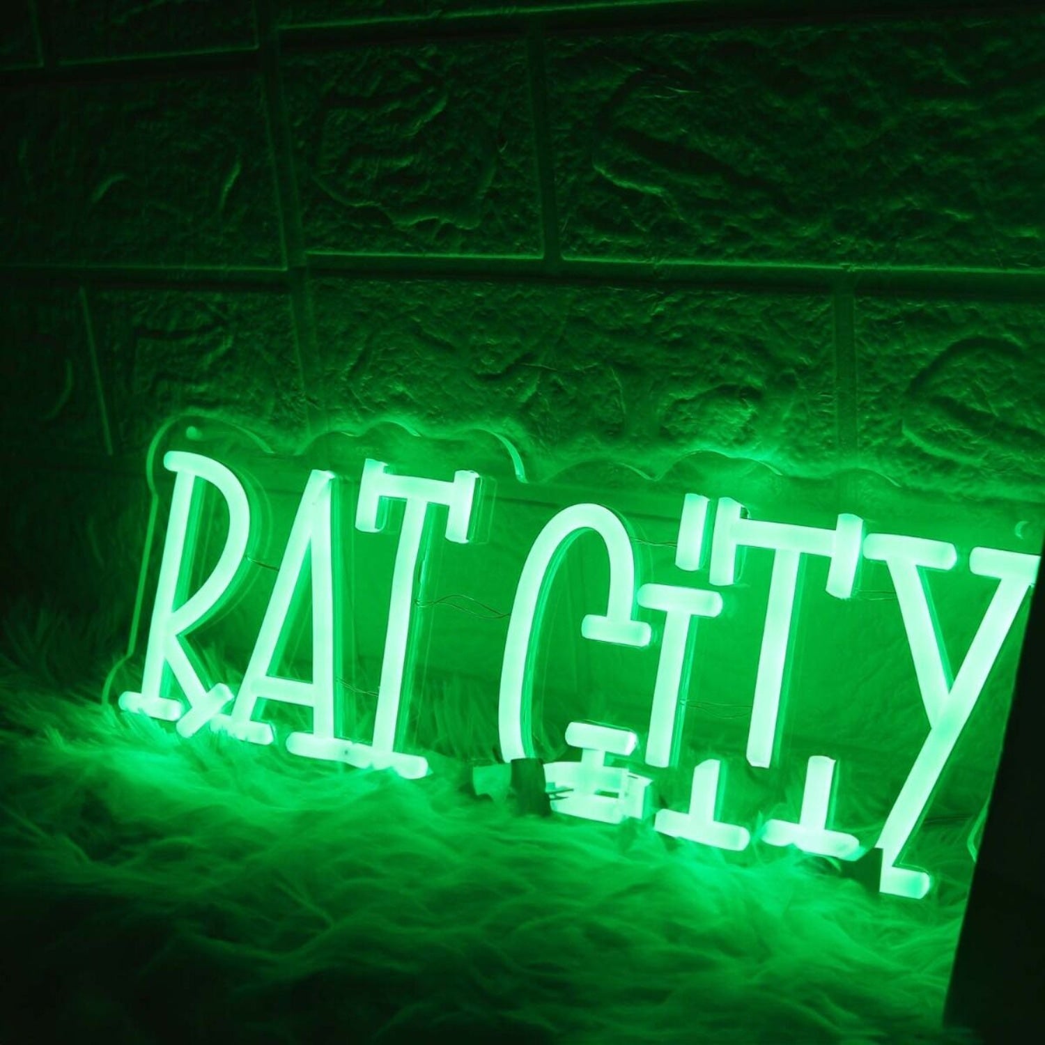 Rat City Green Led Neon Sign - Shineneon
