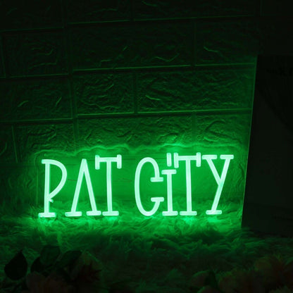 Rat City Green Led Neon Sign - Shineneon