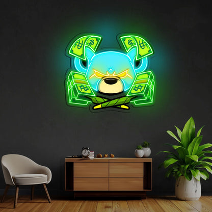 Rat Rich Cartoon Led Neon Sign X Acrylic Artwork - Shineneon