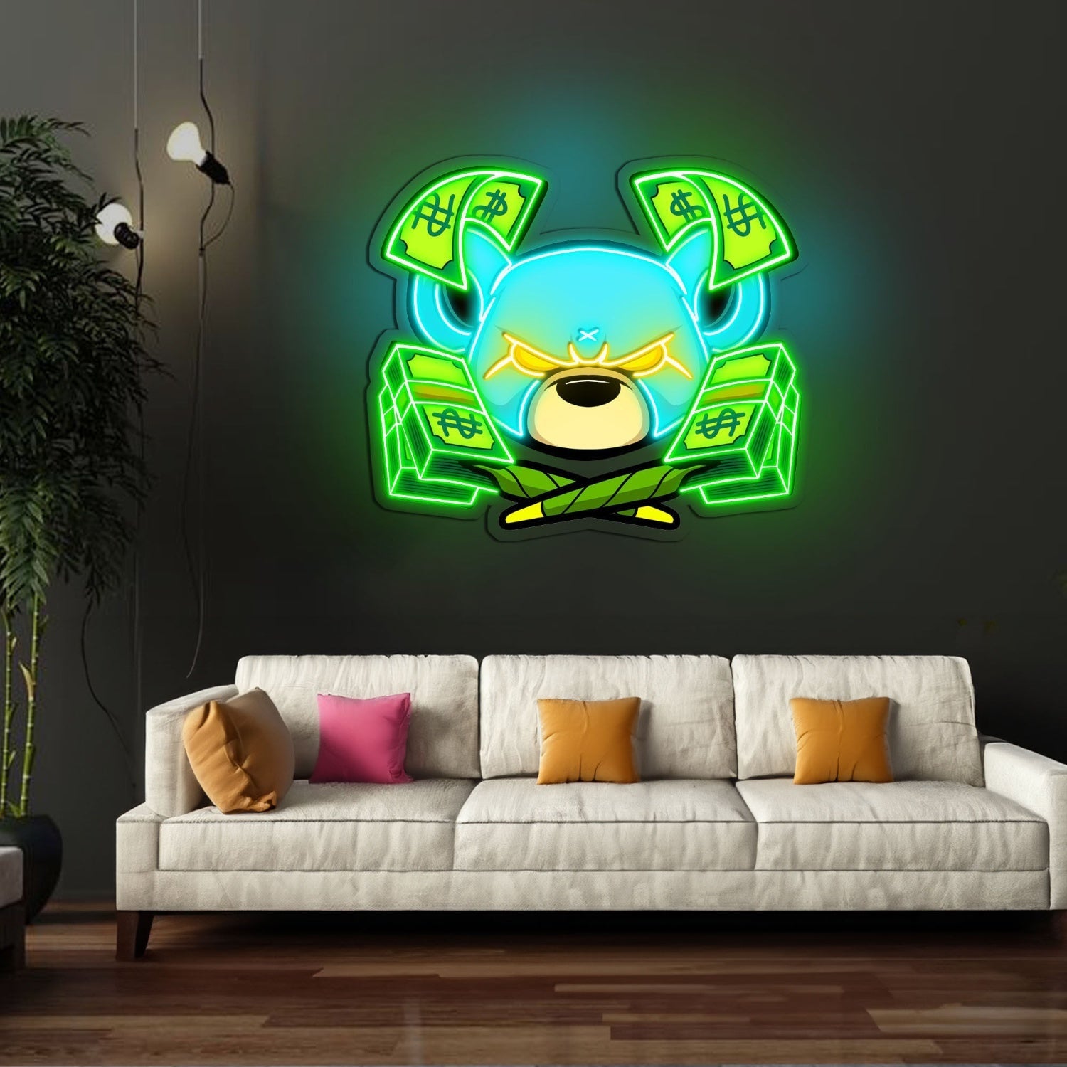 Rat Rich Cartoon Led Neon Sign X Acrylic Artwork - Shineneon