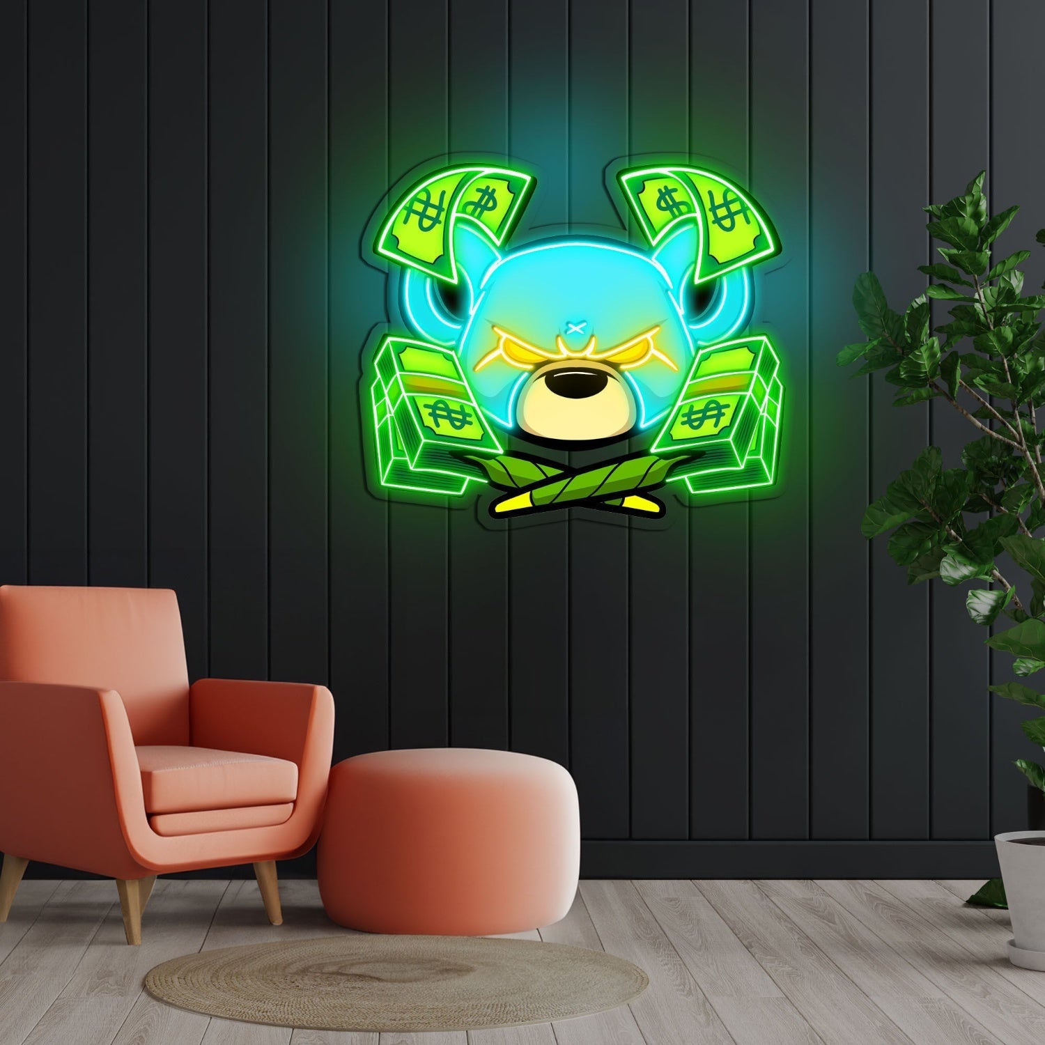 Rat Rich Cartoon Led Neon Sign X Acrylic Artwork - Shineneon