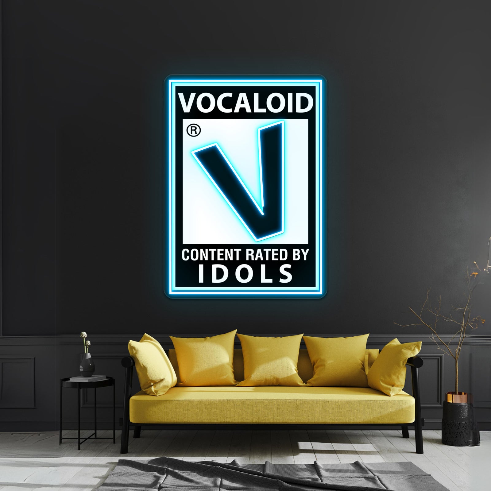 Rated Vocaloid Shirt Artwork Led Signs For Room | Shineneon
