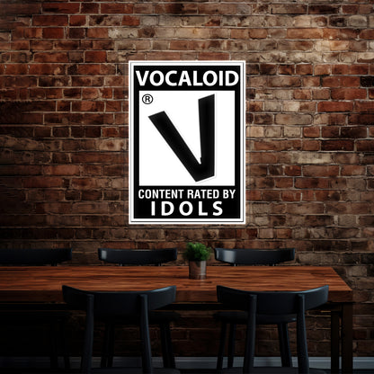 Rated Vocaloid Shirt Artwork Led Signs For Room