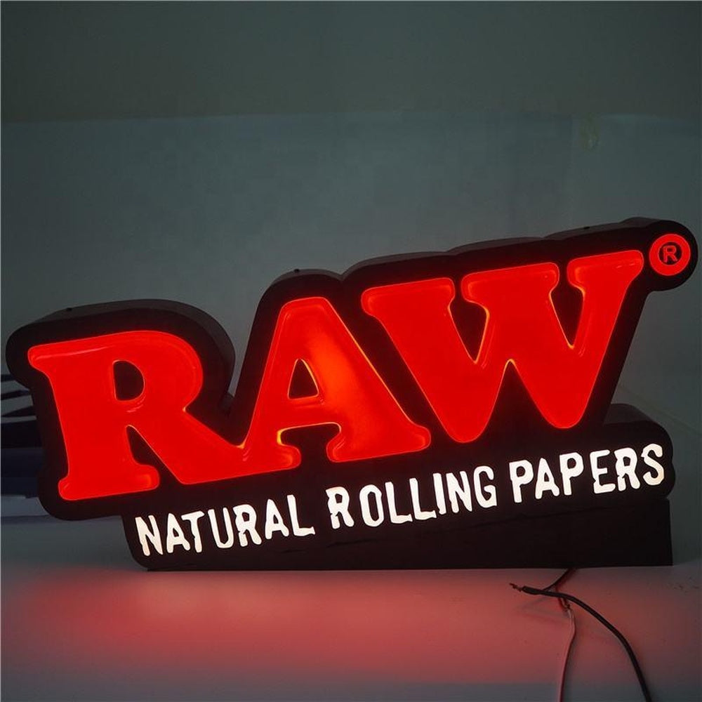 Raw 3D Frontlit Letters Metal Led Sign
