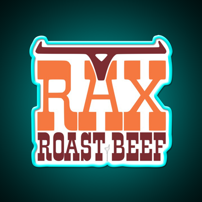 Rax Restaurants Fast Food Led Neon Sign For Burger Place Rgb Color