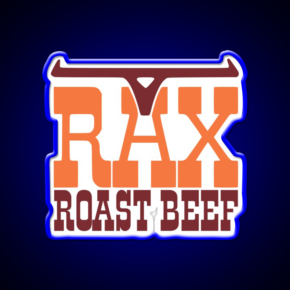 Rax Restaurants Fast Food Led Neon Sign For Burger Place Rgb Color