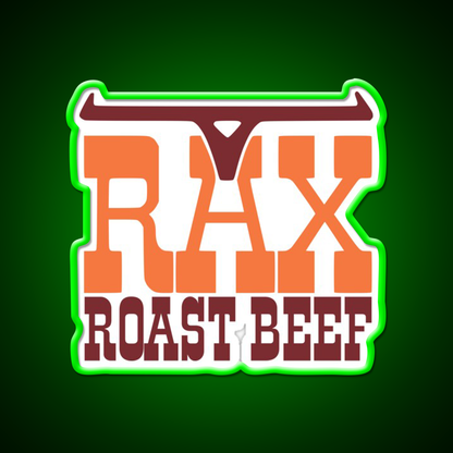 Rax Restaurants Fast Food Led Neon Sign For Burger Place Rgb Color