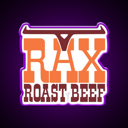 Rax Restaurants Fast Food Led Neon Sign For Burger Place Rgb Color