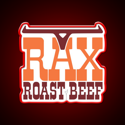 Rax Restaurants Fast Food Led Neon Sign For Burger Place Rgb Color