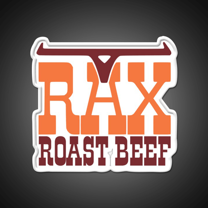 Rax Restaurants Fast Food Led Neon Sign For Burger Place Rgb Color - Shineneon