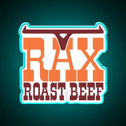 Rax Restaurants Fast Food Led Neon Sign For Burger Place Rgb Color - Shineneon