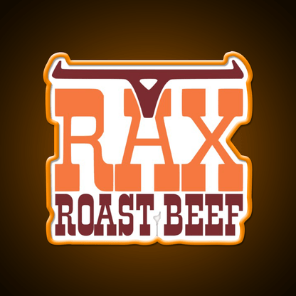 Rax Restaurants Fast Food Led Neon Sign For Burger Place Rgb Color - Shineneon