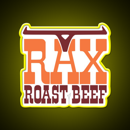 Rax Restaurants Fast Food Led Neon Sign For Burger Place Rgb Color