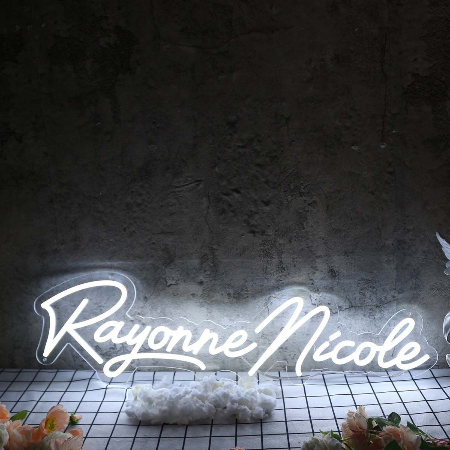 Rayonne Nicole White Led Neon Sign - Shineneon