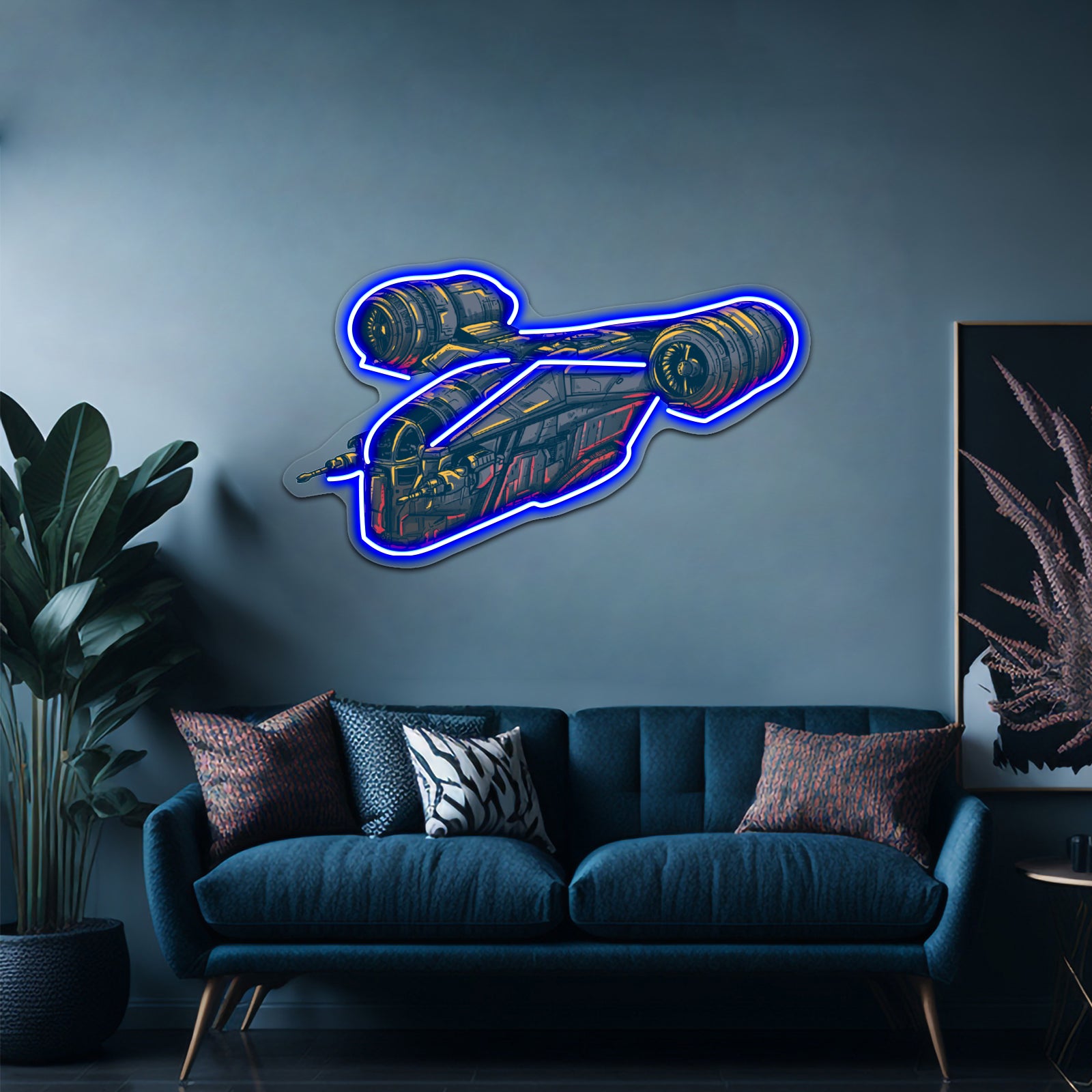 Razor Crest Artwork Led Signs For Room | Shineneon